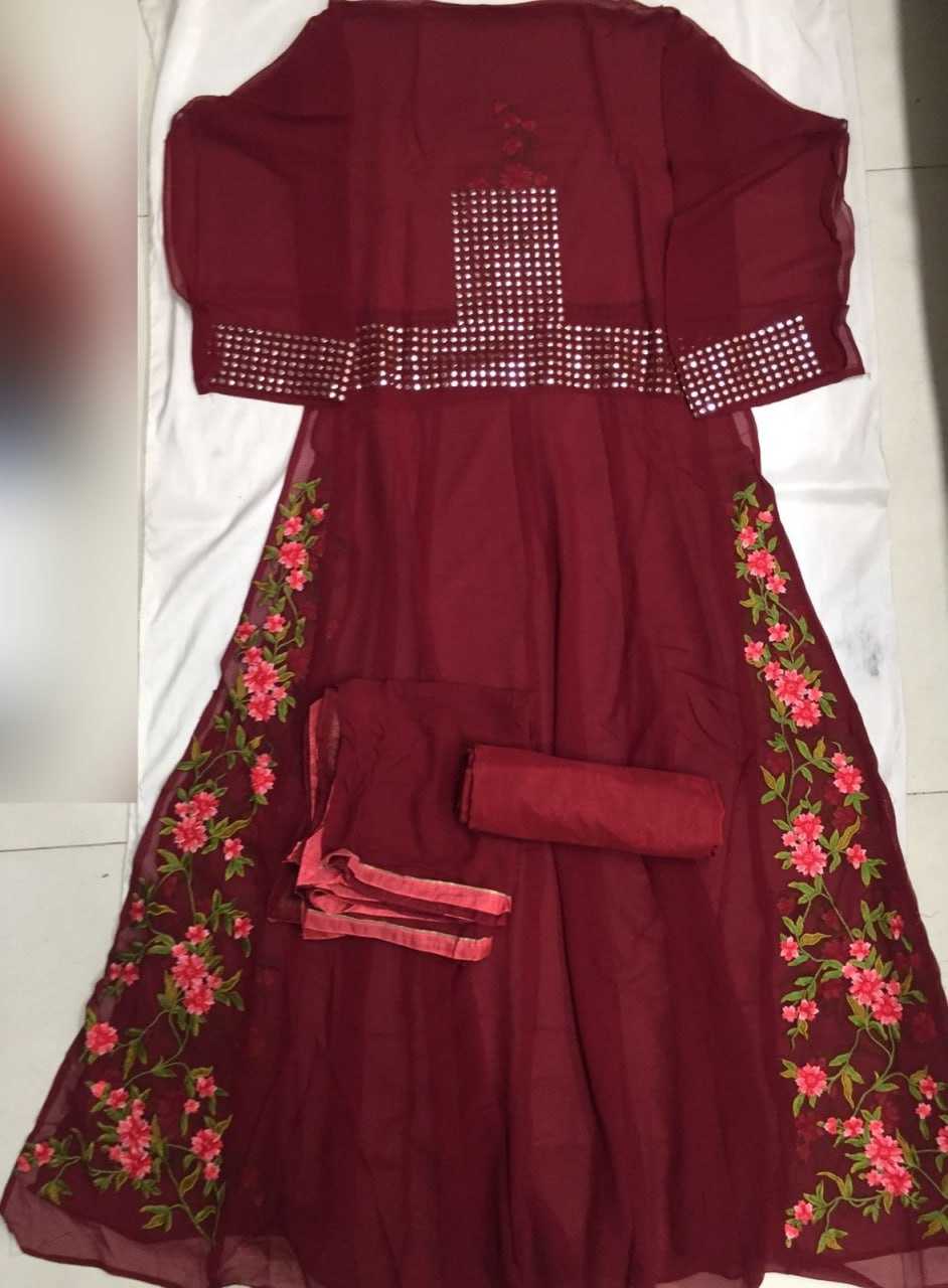 Ynf Georgette RIN131 91002 Gowns Wedding Collections Festive Collections Wholesale Anarkali Gown Georgette Gown Wedding Outfits Manufacturer