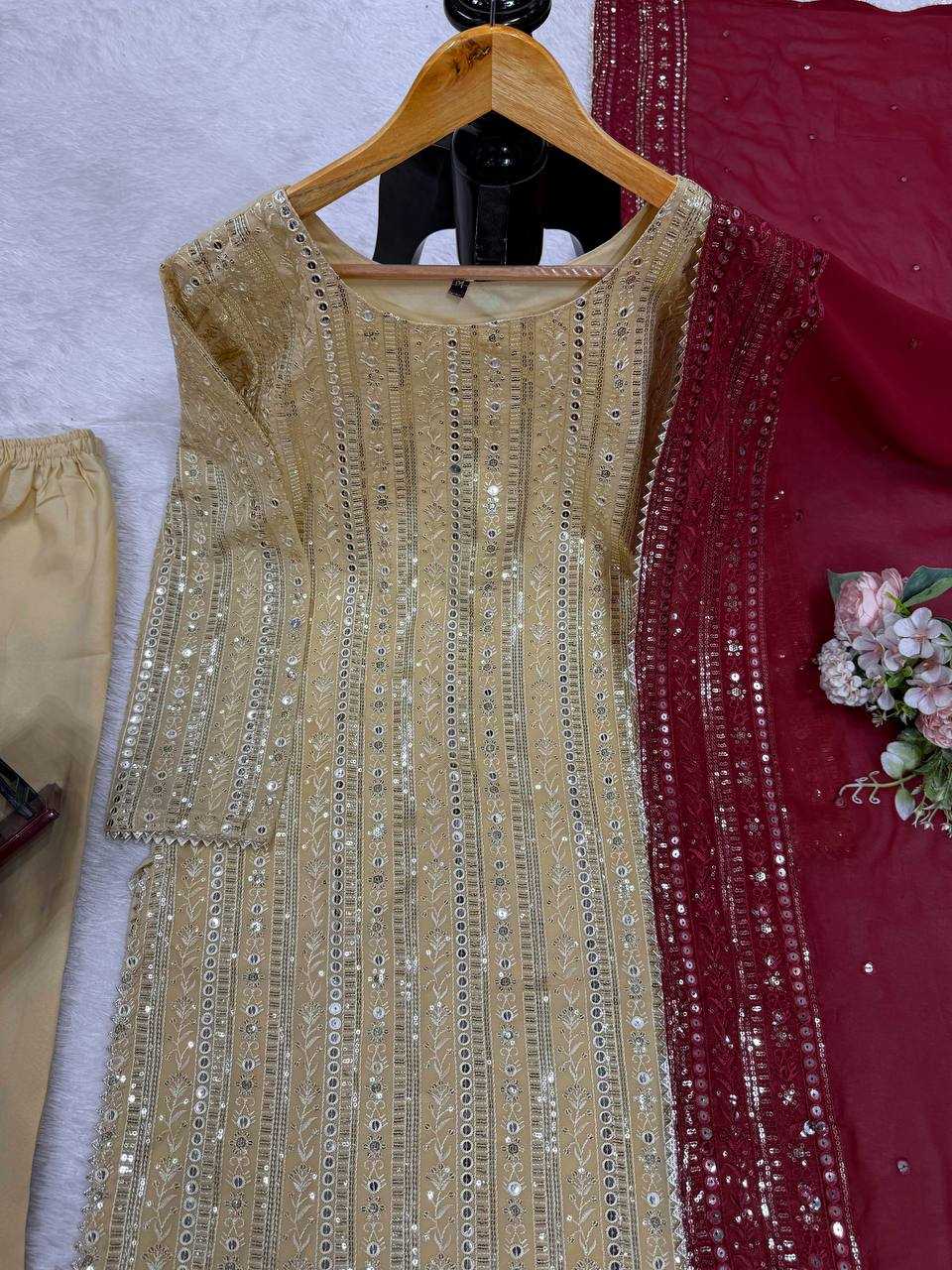 Ynf Georgette RIN133 1514 Suits & Dresses Wholesale Georgette Suit Wedding Suits Party Wear Dresses Manufacturer