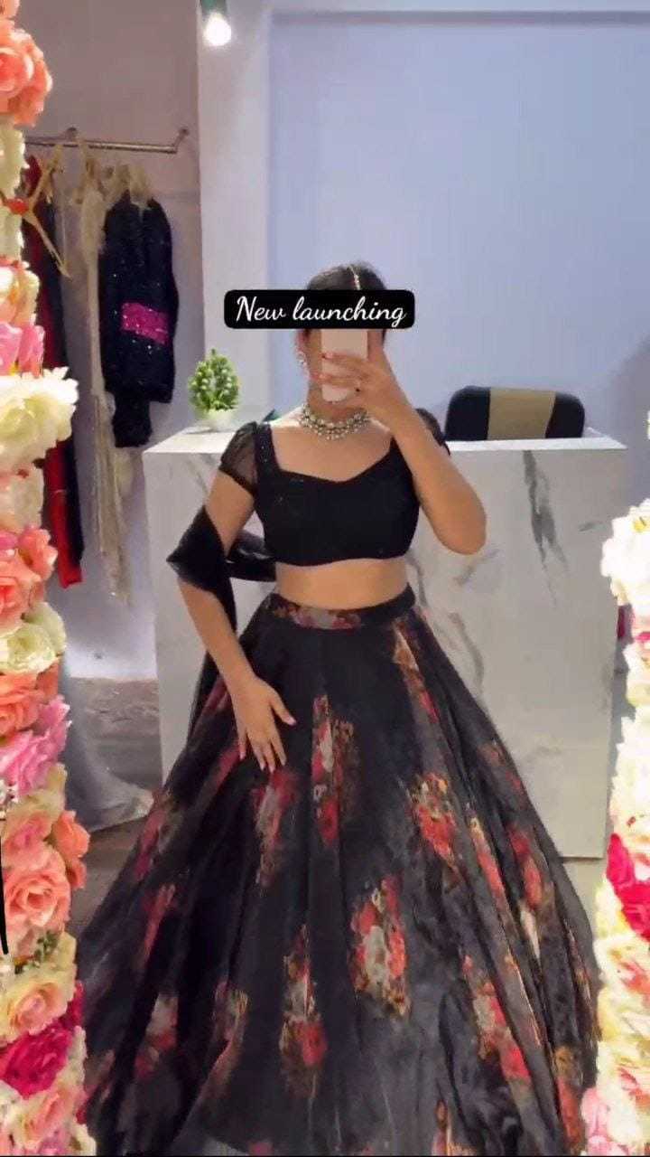 Ynf Georgette RIN157 1063 Lehengas Wedding Collections Plus Size Collections Wholesale Designer Lehenga Printed Lehenga Georgette Lehenga Manufacturer