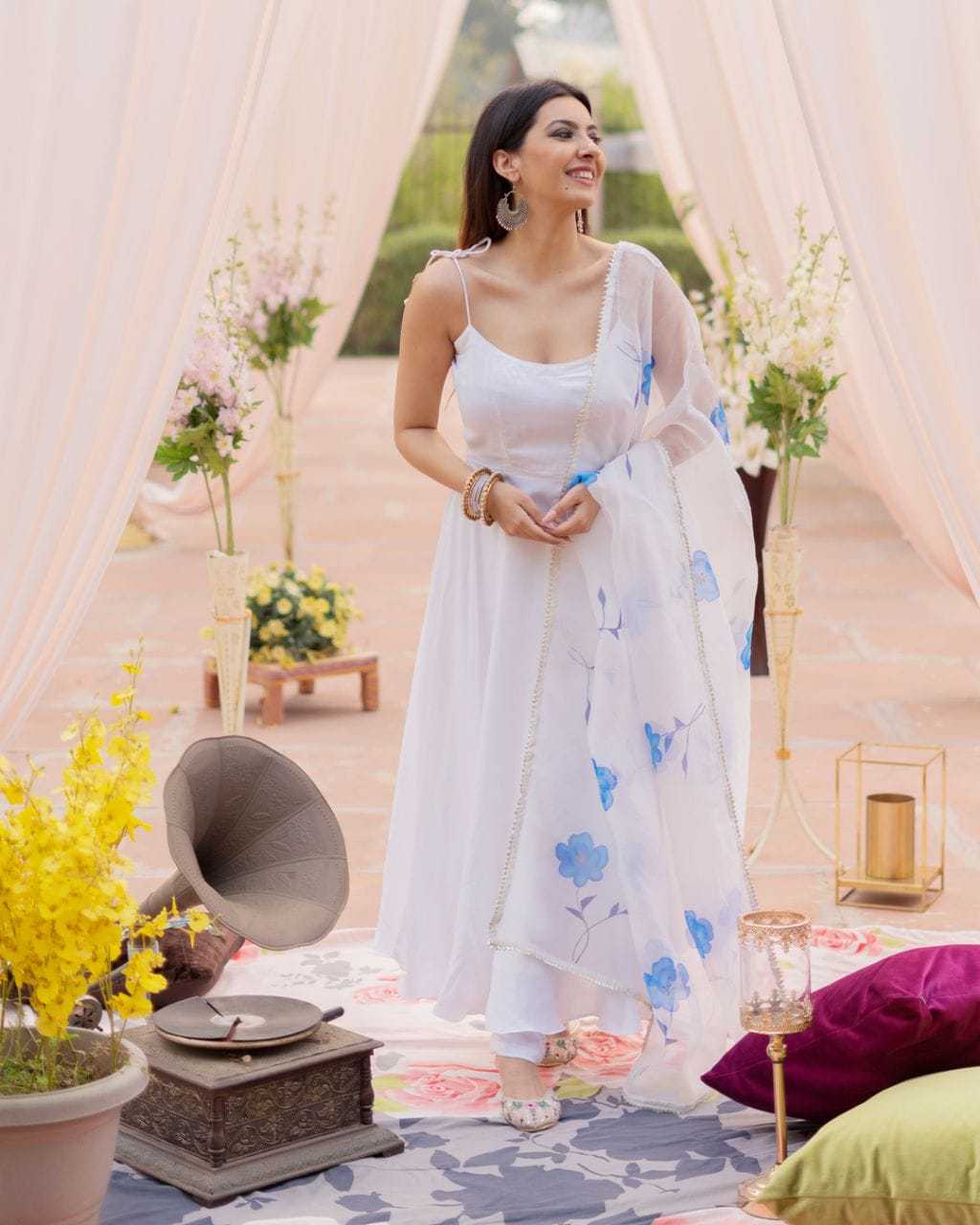 Ynf Georgette RIN157 183 Gowns Festive Collections Plus Size Collections Wholesale Fancy Gowns Georgette Gown Onam Collections Manufacturer