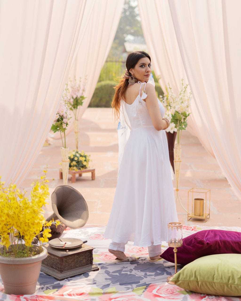 Ynf Georgette RIN157 183 Gowns Festive Collections Plus Size Collections Wholesale Fancy Gowns Georgette Gown Onam Collections Manufacturer