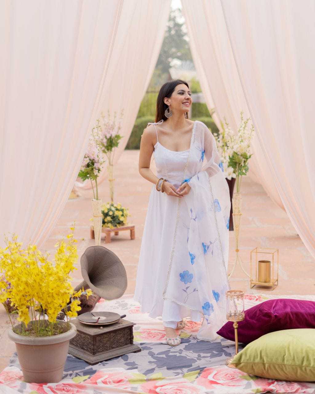 Ynf Georgette RIN157 183 Gowns Festive Collections Plus Size Collections Wholesale Fancy Gowns Georgette Gown Onam Collections Manufacturer