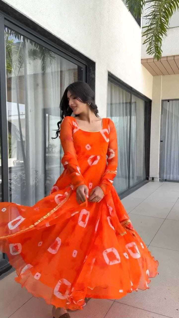 Ynf Georgette RIN157 187 Gowns Wedding Collections Festive Collections Wholesale Printed Gowns Georgette Gown Wedding Gown Manufacturer