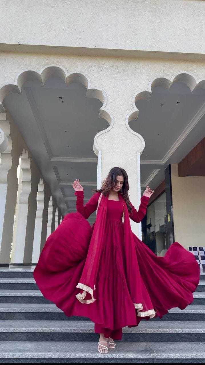 Ynf Georgette RIN157 2064 Gowns Wedding Collections Plus Size Collections Wholesale Party Gowns Georgette Gown Wedding Gown Manufacturer