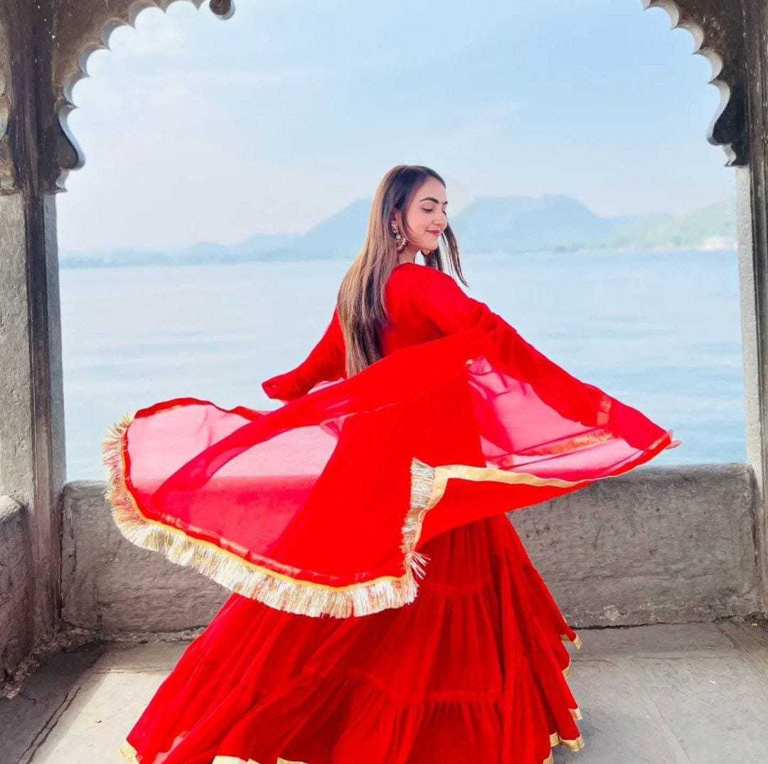Ynf Georgette RIN157 2065 Gowns Wedding Collections Festive Collections Wholesale Georgette Gown Wedding Gown Designer Gowns Manufacturer