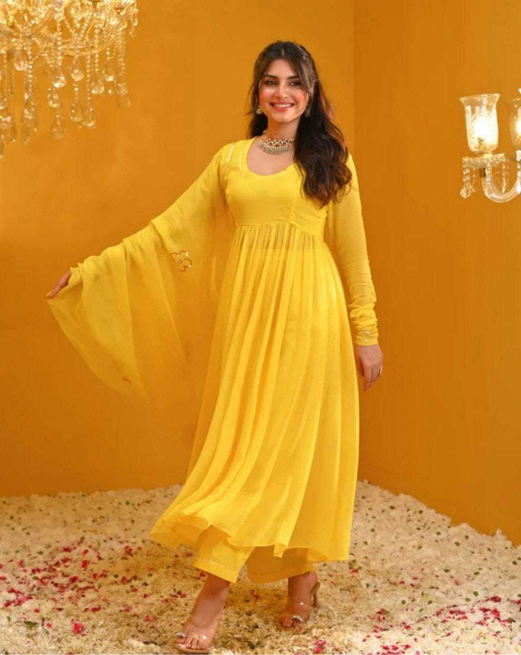 Ynf Georgette RIN157 2070 Gowns Festive Collections Plus Size Collections Wholesale Party Gowns Georgette Gown Designer Gowns Manufacturer