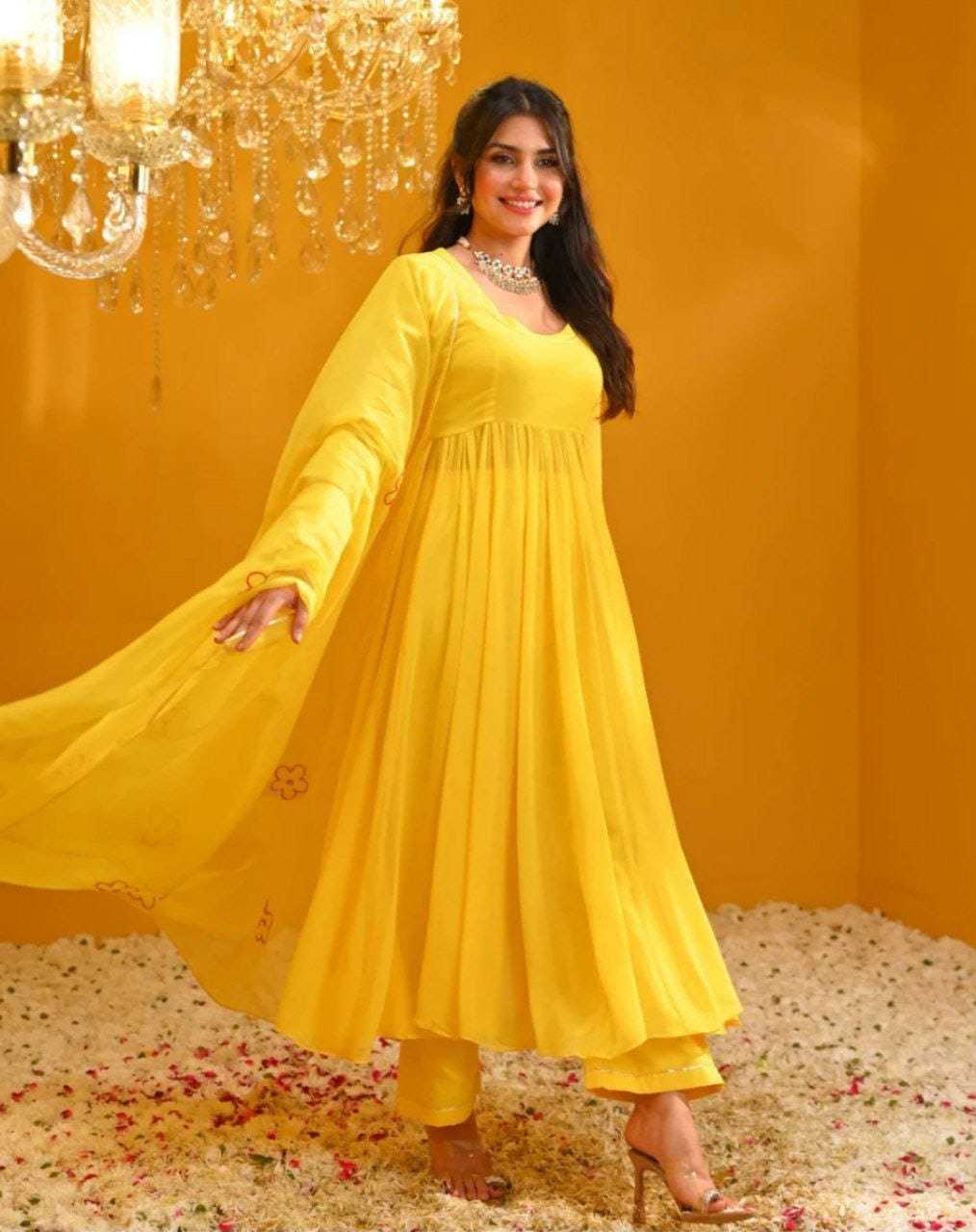 Ynf Georgette RIN157 2070 Gowns Festive Collections Plus Size Collections Wholesale Party Gowns Georgette Gown Designer Gowns Manufacturer