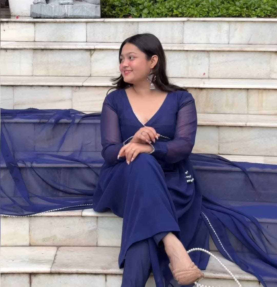Ynf Georgette RIN157 2071 Gowns Wedding Collections Plus Size Collections Wholesale Georgette Gown Wedding Gown Designer Gowns Manufacturer