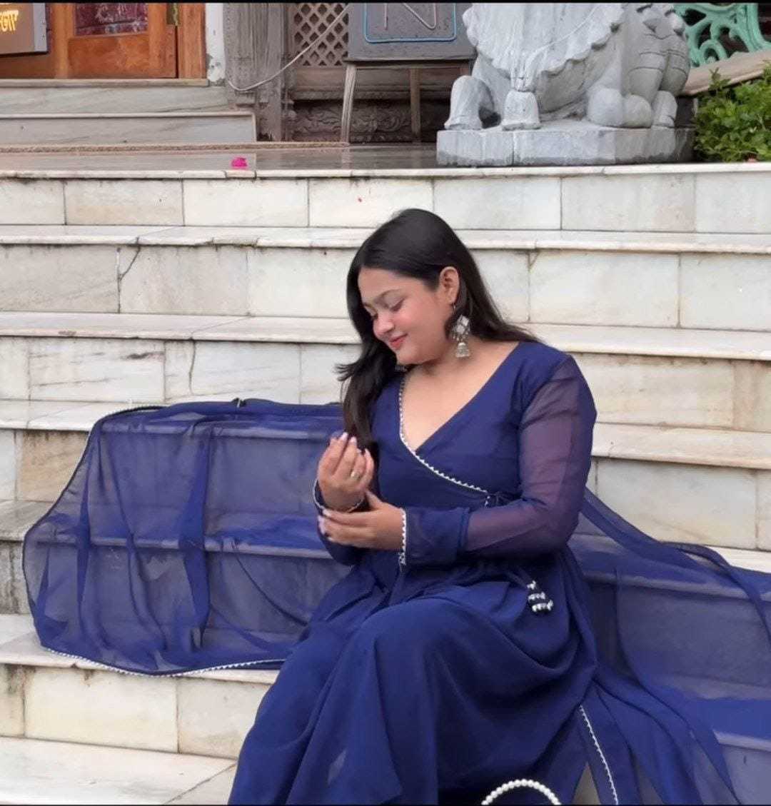 Ynf Georgette RIN157 2071 Gowns Wedding Collections Plus Size Collections Wholesale Georgette Gown Wedding Gown Designer Gowns Manufacturer