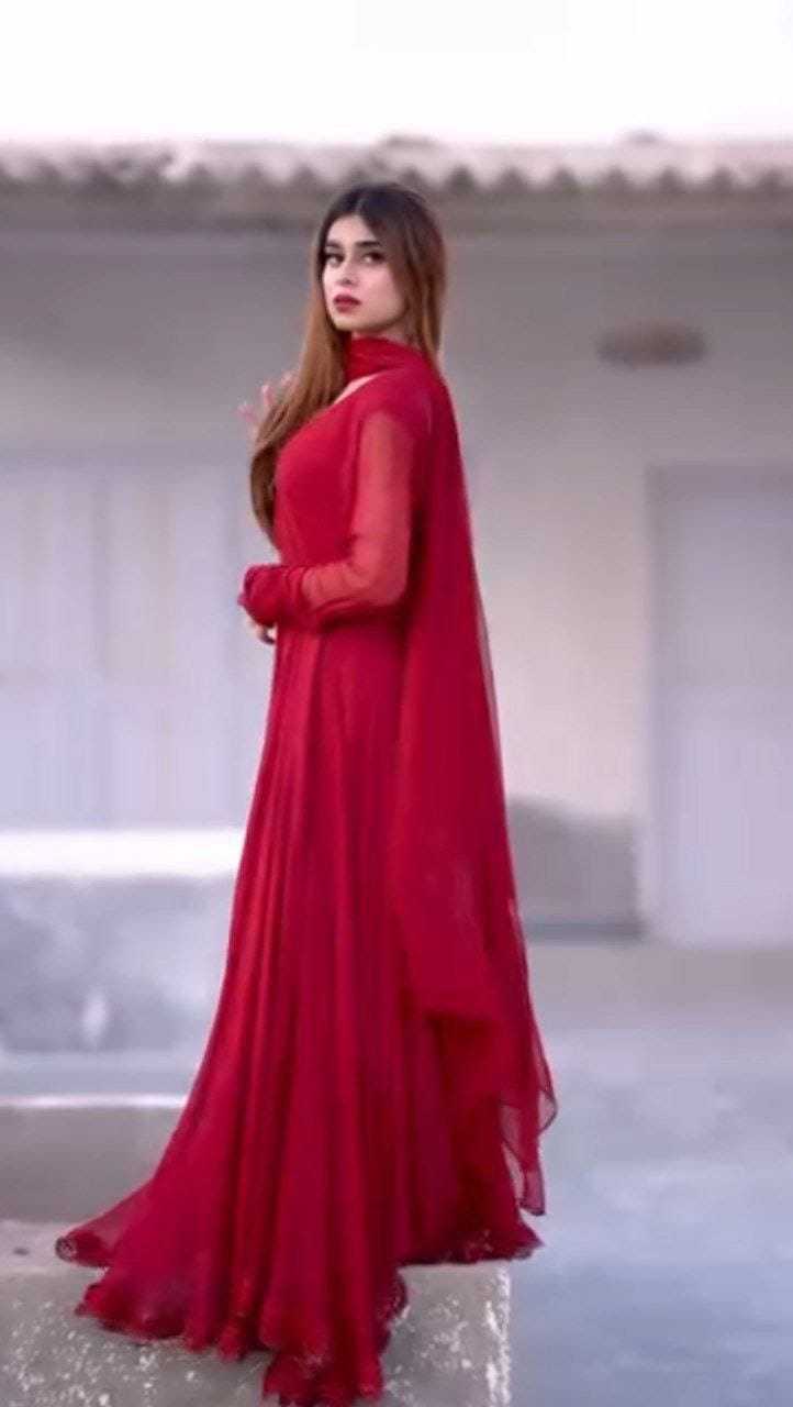 Ynf Georgette RIN157 2084 Gowns Wedding Collections Plus Size Collections Wholesale Georgette Gown Designer Gowns Honeymoon Ethnic Wear Manufacturer