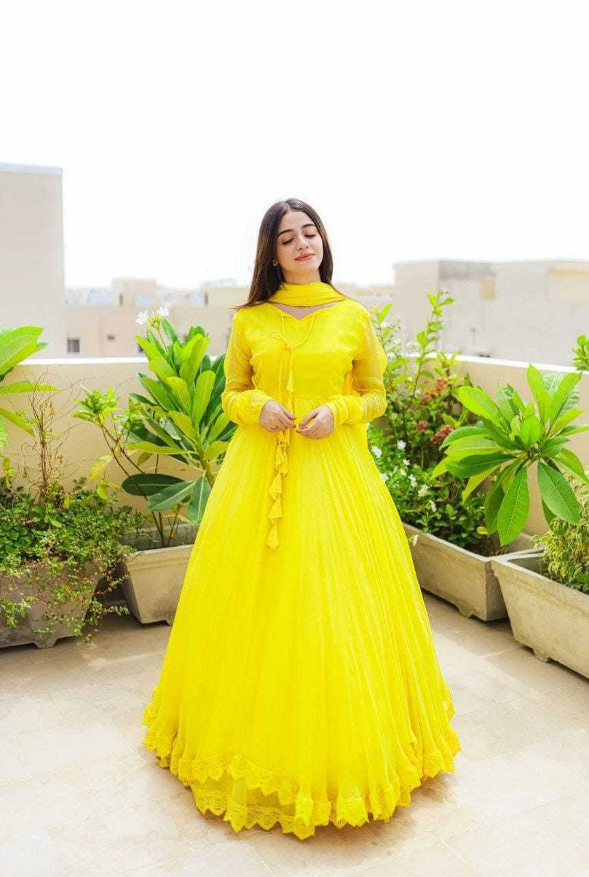 Ynf Georgette RIN157 2086 Gowns Wedding Collections Plus Size Collections Wholesale Party Gowns Georgette Gown Designer Gowns Manufacturer