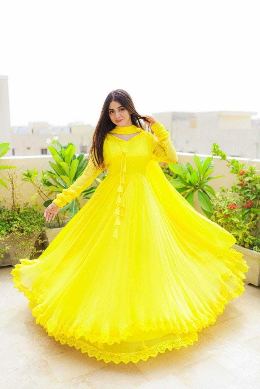 Ynf Georgette RIN157 2086 Gowns Wedding Collections Plus Size Collections Wholesale Party Gowns Georgette Gown Designer Gowns Manufacturer