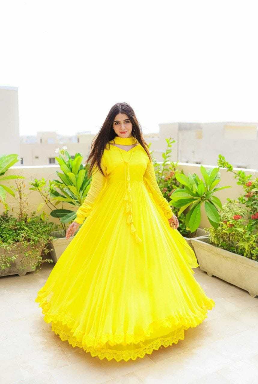 Ynf Georgette RIN157 2086 Gowns Wedding Collections Plus Size Collections Wholesale Party Gowns Georgette Gown Designer Gowns Manufacturer
