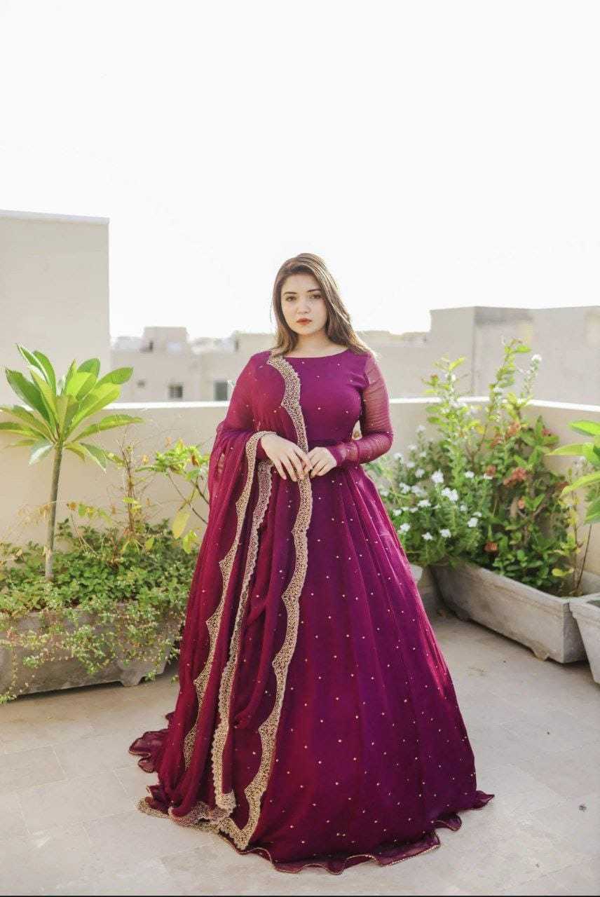 Ynf Georgette RIN157 2087 Gowns Wedding Collections Plus Size Collections Wholesale Georgette Gown Wedding Gown Designer Gowns Manufacturer