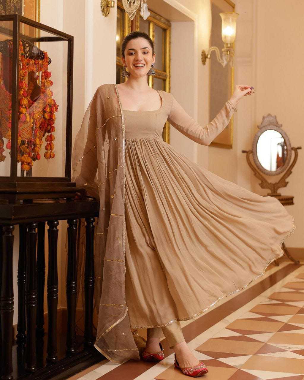 Ynf Georgette RIN157 2101 Gowns Plus Size Collections Wholesale Georgette Gown Wedding Gown Designer Gowns Manufacturer