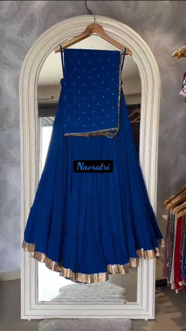 Ynf Georgette RIN157 NAVRATRI NIGHTS-06 Lehengas Plus Size Collections Wholesale Designer Lehenga Georgette Lehenga Blue Lehenga Manufacturer