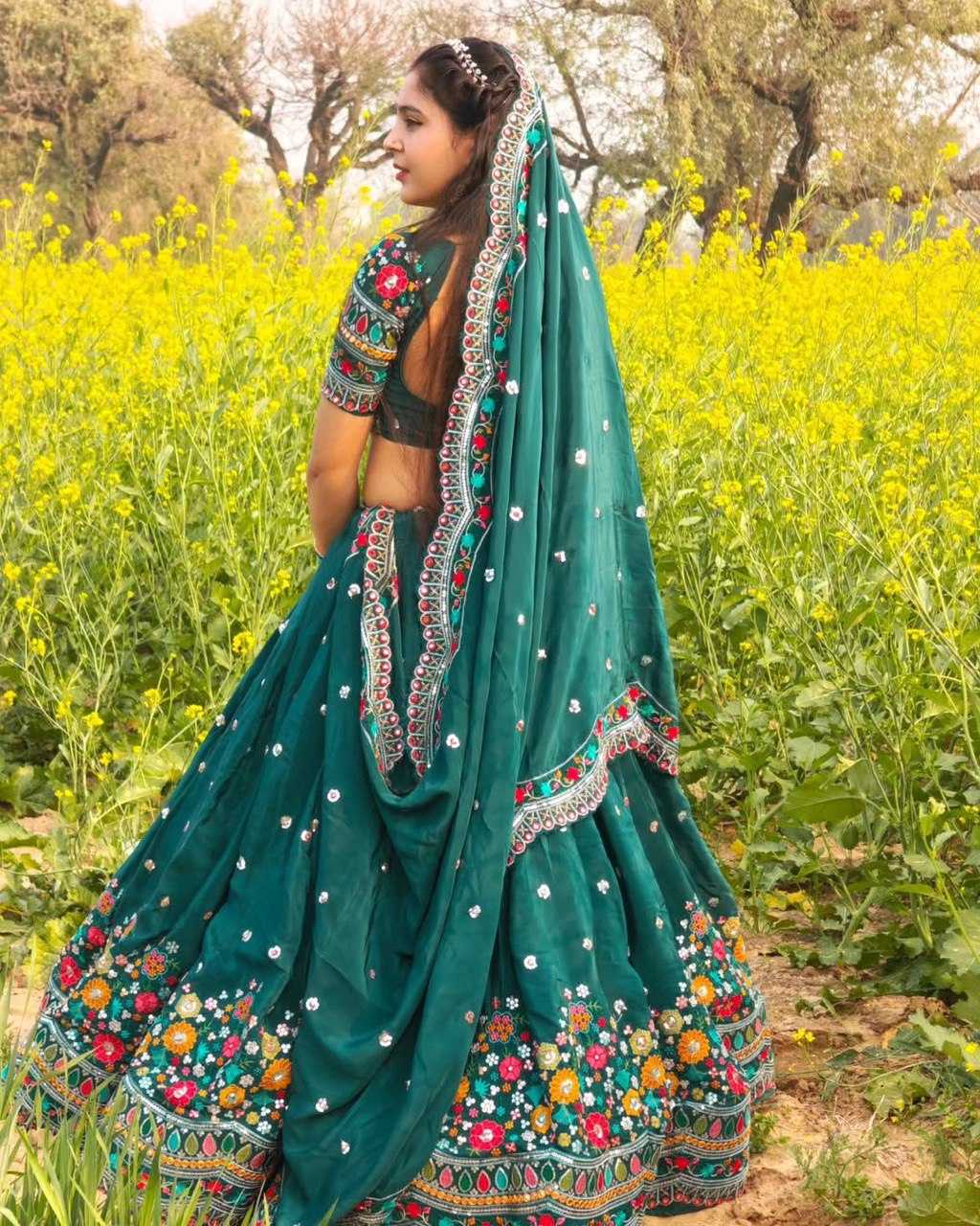 Ynf Georgette RIN162 358 Lehengas Wholesale Fancy Lehenga Wedding Lehenga Embroidered Lehenga Manufacturer
