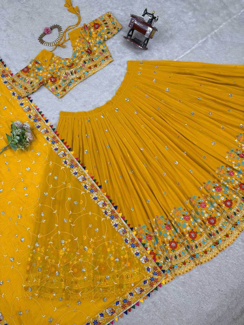 Ynf Georgette RIN162 358 Lehengas Wholesale Fancy Lehenga Wedding Lehenga Embroidered Lehenga Manufacturer