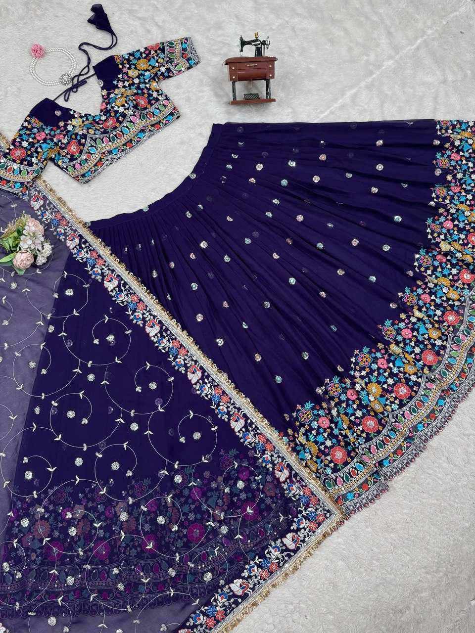 Ynf Georgette RIN162 358 Lehengas Wholesale Fancy Lehenga Wedding Lehenga Embroidered Lehenga Manufacturer