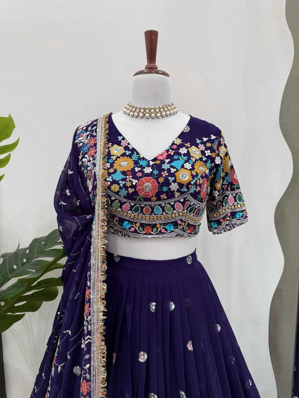 Ynf Georgette RIN162 358 Lehengas Wholesale Fancy Lehenga Wedding Lehenga Embroidered Lehenga Manufacturer