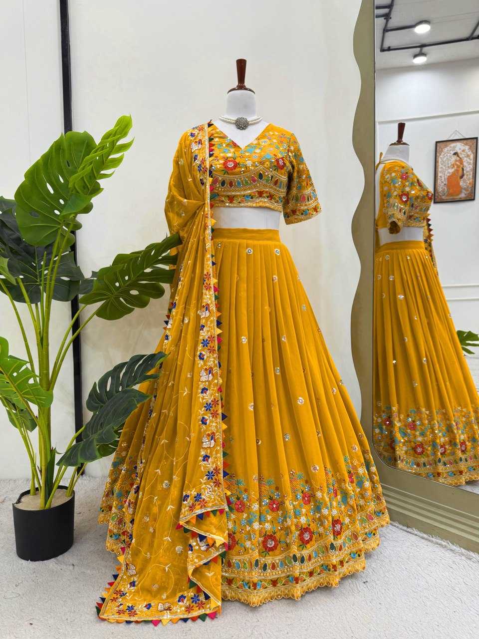 Ynf Georgette RIN162 358 Lehengas Wholesale Fancy Lehenga Wedding Lehenga Embroidered Lehenga Manufacturer