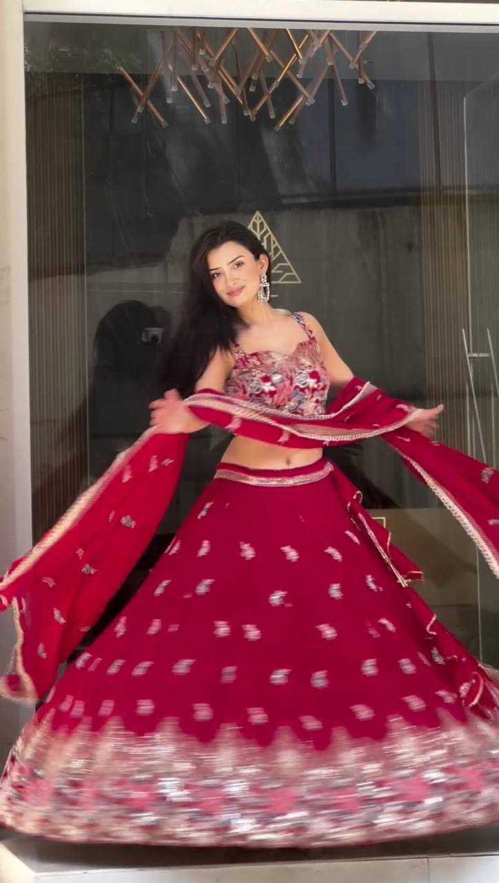 Ynf Georgette RIN162 364 Lehengas Wholesale Fancy Lehenga Embroidered Lehenga Georgette Lehenga Manufacturer