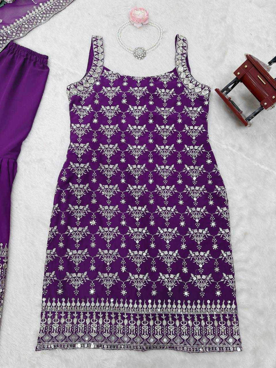 Ynf Georgette RIN162 5892 Suits & Dresses Wholesale Sharara Salwar Suits Embroidery Suits Georgette Suit Manufacturer
