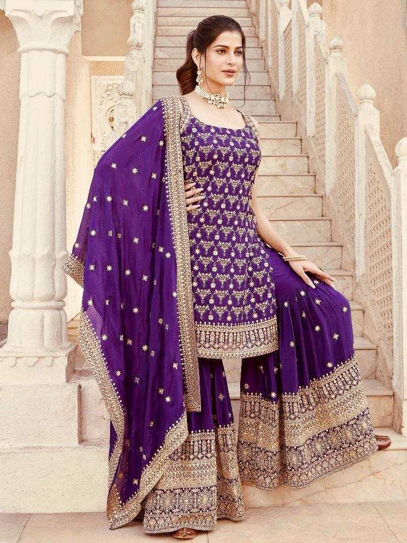 Ynf Georgette RIN162 5892 Suits & Dresses Wholesale Sharara Salwar Suits Embroidery Suits Georgette Suit Manufacturer