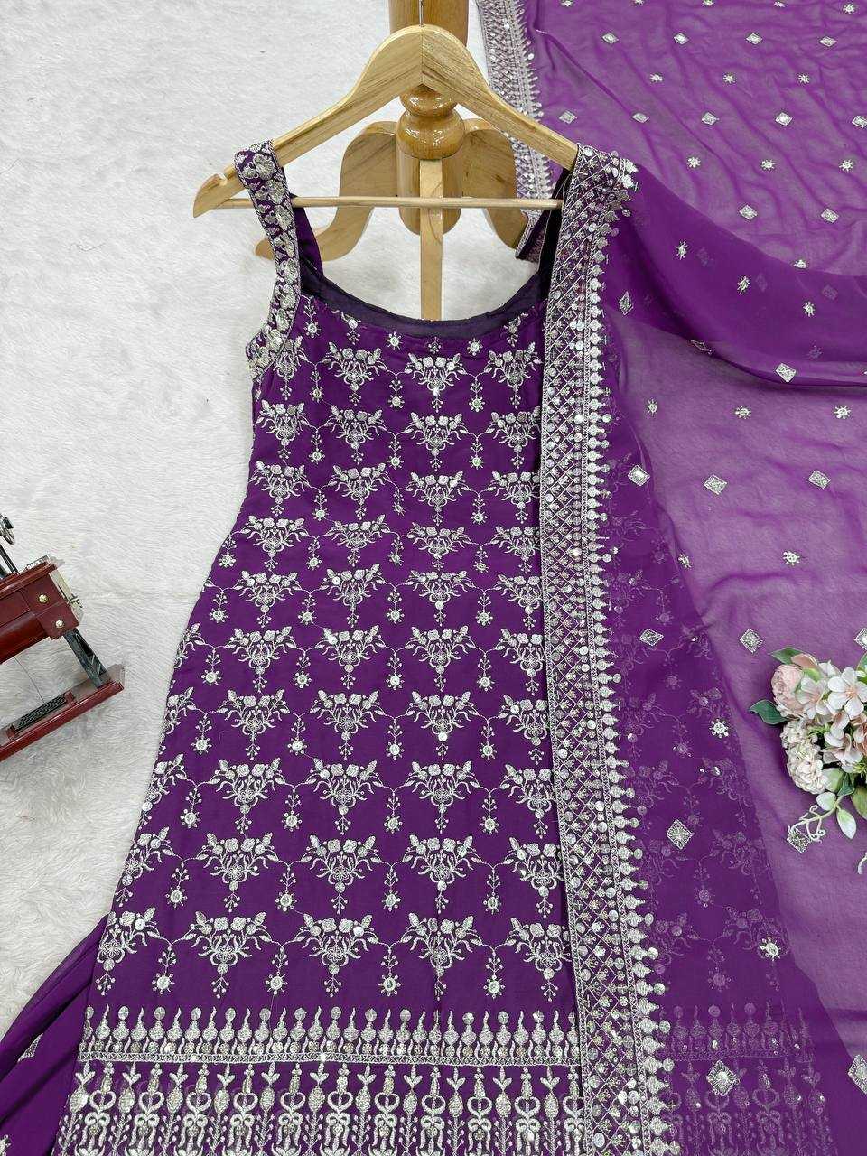 Ynf Georgette RIN162 5892 Suits & Dresses Wholesale Sharara Salwar Suits Embroidery Suits Georgette Suit Manufacturer