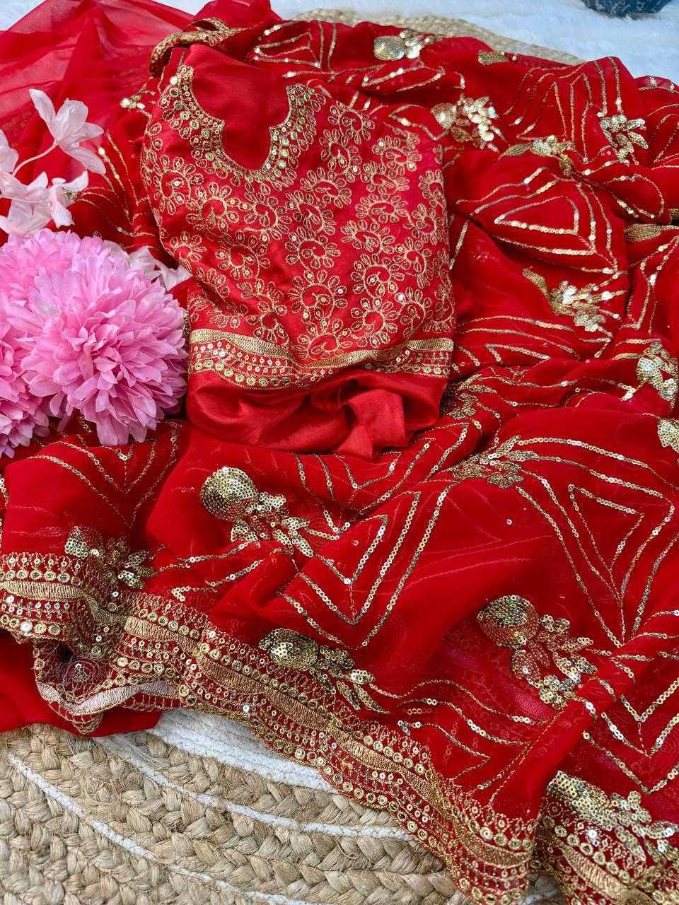 Ynf Georgette RIN164 URVASHI Sarees Wedding Collections Bollywood Collections Wholesale Georgette Sarees Sequence Sarees URVASHI RAUTELA Manufacturer