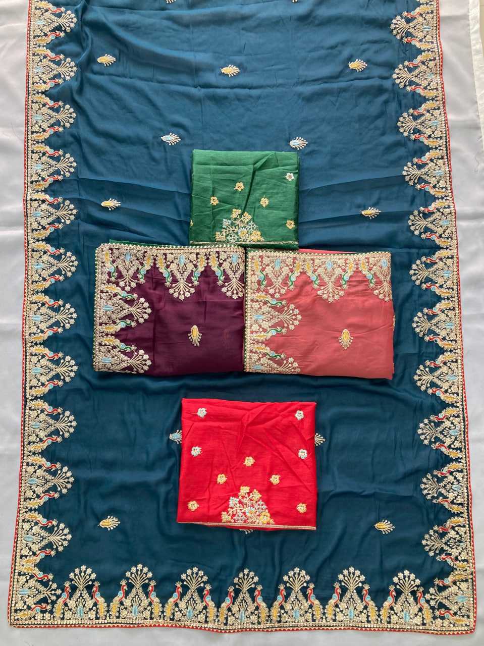 Ynf Georgette RIN188 RCB Sarees Wholesale Designer Sarees Party Wear Sarees Heavy Work Sarees Manufacturer
