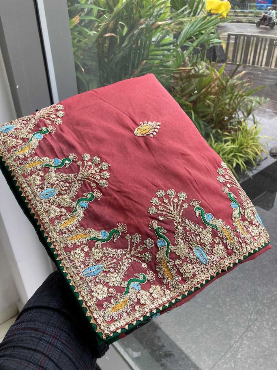 Ynf Georgette RIN188 RCB Sarees Wholesale Designer Sarees Party Wear Sarees Heavy Work Sarees Manufacturer