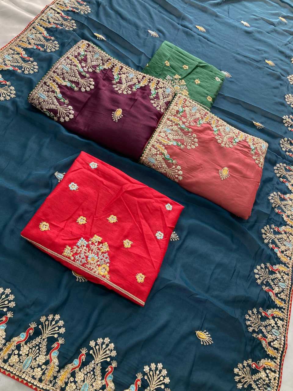 Ynf Georgette RIN188 RCB Sarees Wholesale Designer Sarees Party Wear Sarees Heavy Work Sarees Manufacturer