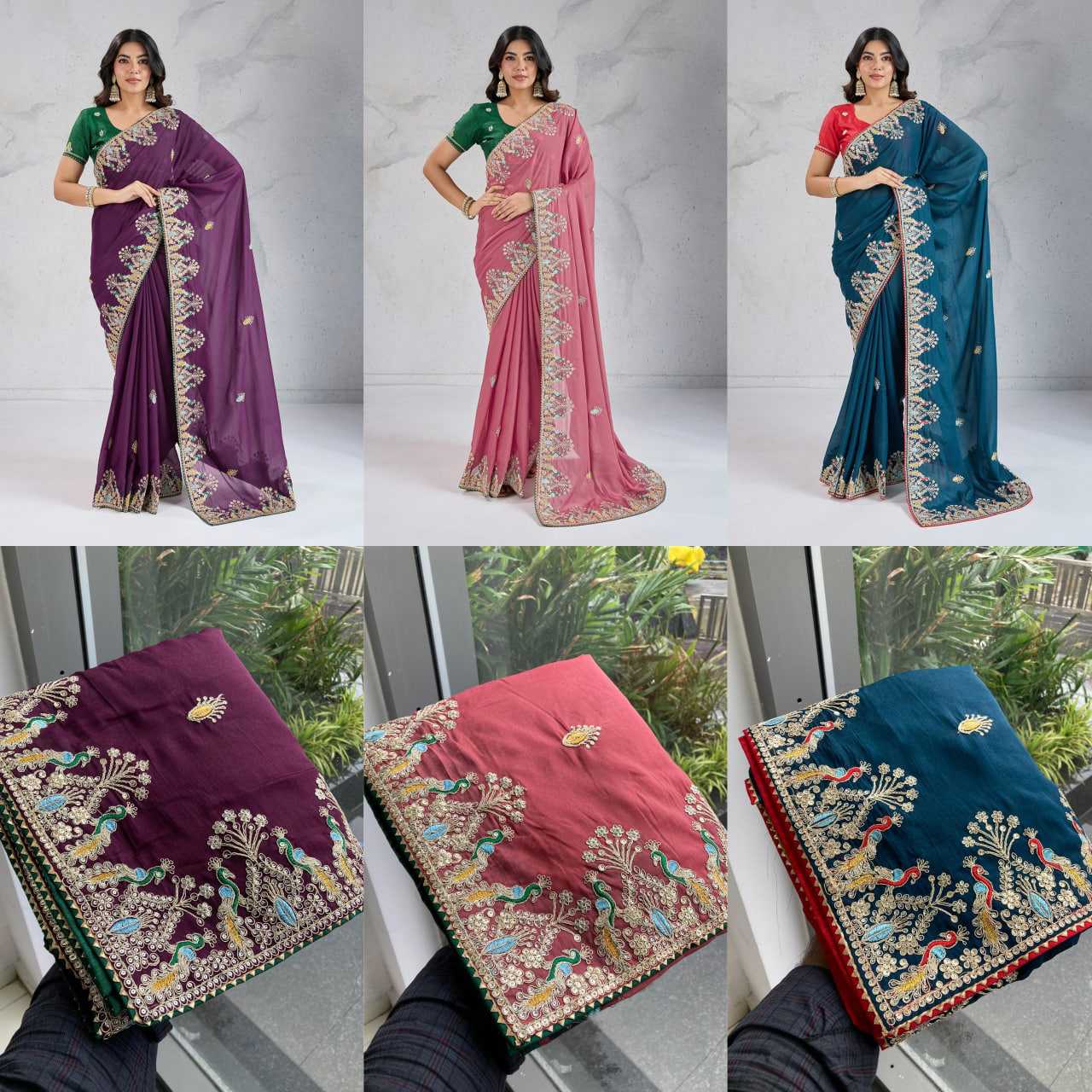 Ynf Georgette RIN188 RCB Sarees Wholesale Designer Sarees Party Wear Sarees Heavy Work Sarees Manufacturer