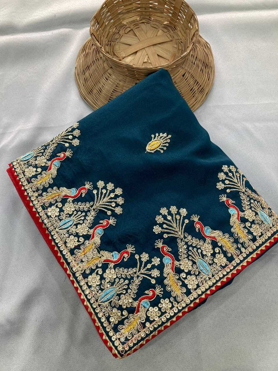 Ynf Georgette RIN188 RCB Sarees Wholesale Designer Sarees Party Wear Sarees Heavy Work Sarees Manufacturer