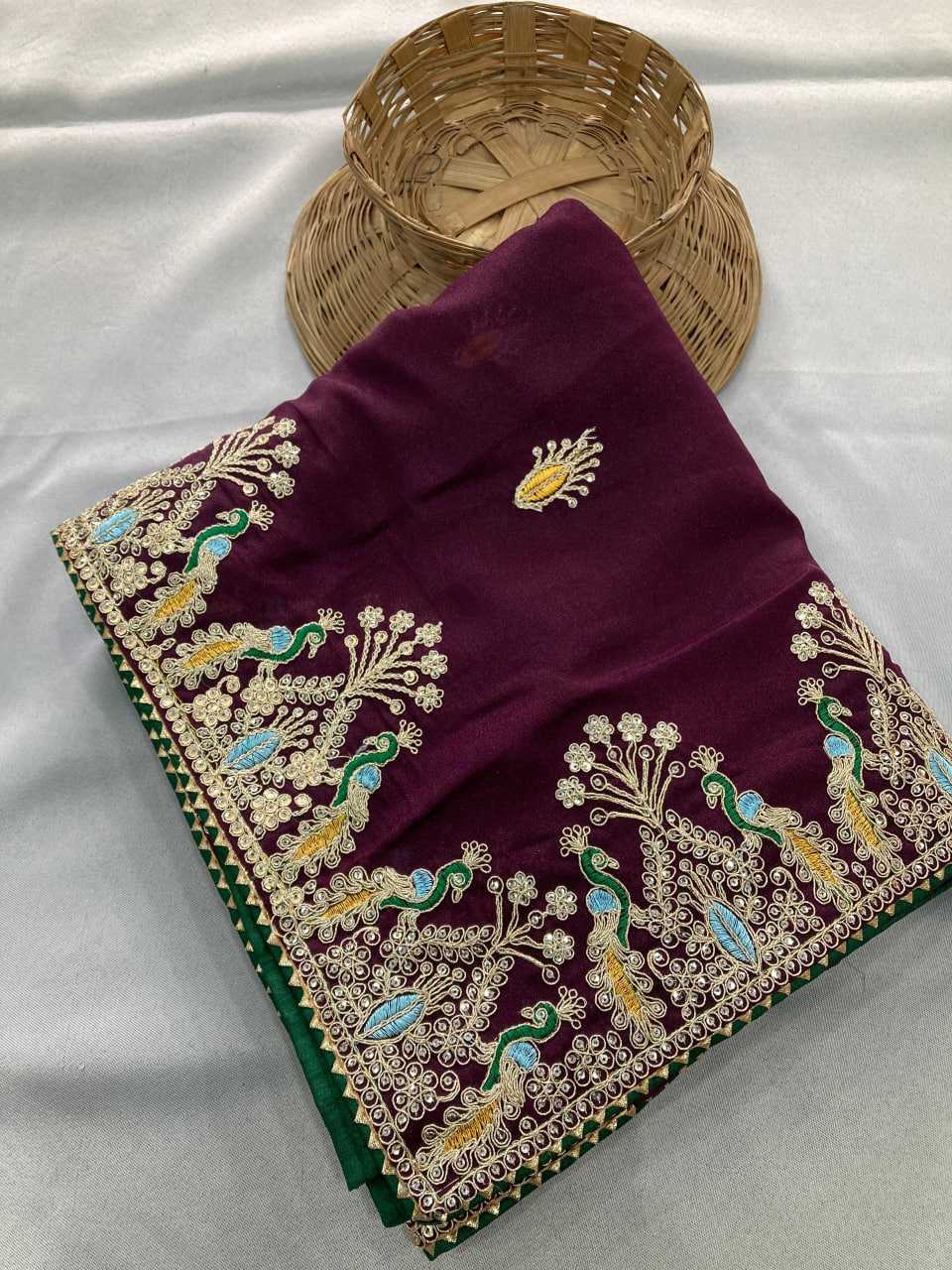 Ynf Georgette RIN188 RCB Sarees Wholesale Designer Sarees Party Wear Sarees Heavy Work Sarees Manufacturer