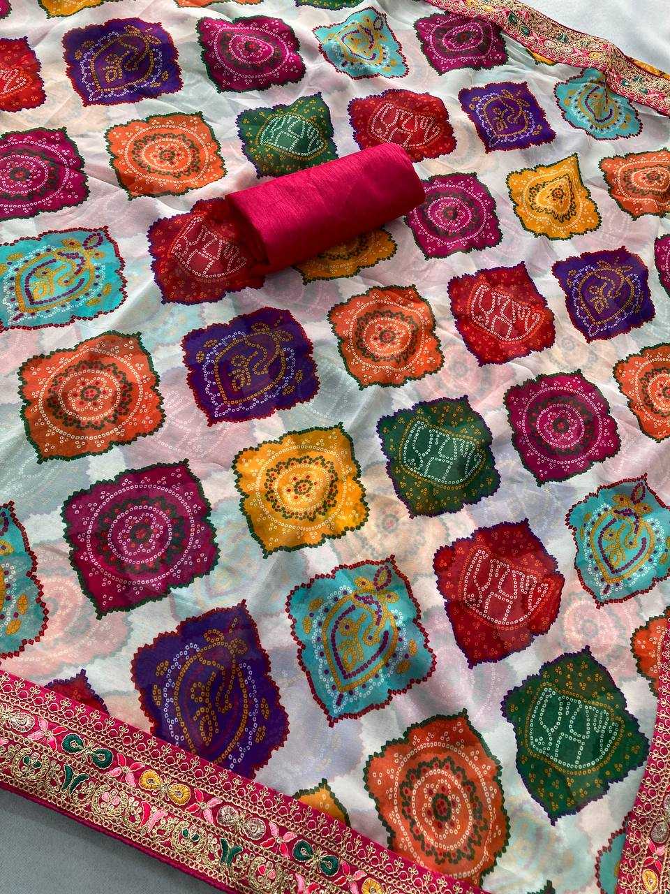 Ynf Georgette RIN188 Sakhi4 Sarees Wedding Collections Festive Collections Wholesale Printed Sarees Georgette Sarees Sarees With Blouse Manufacturer