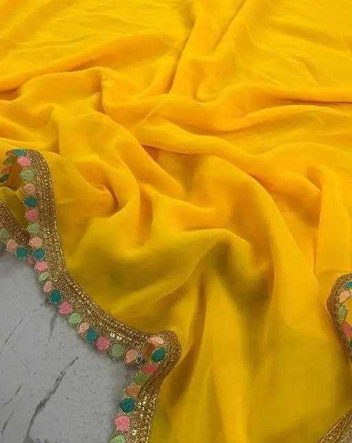 Ynf Georgette RIN193 504 Sarees Wholesale Fancy Sarees Embroidered Sarees Manufacturer