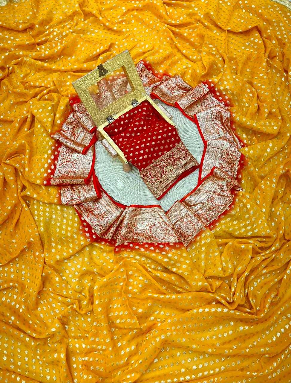 Ynf Georgette RIN198 313 Sarees Wedding Collections Festive Collections Wholesale Georgette Sarees Zari Border Sarees Viscose Saree Manufacturer