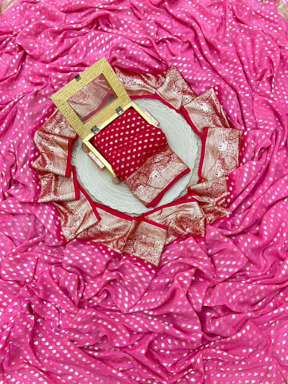 Ynf Georgette RIN198 313 Sarees Wedding Collections Festive Collections Wholesale Georgette Sarees Zari Border Sarees Viscose Saree Manufacturer