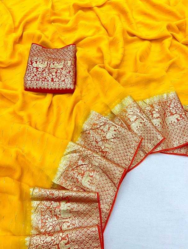 Ynf Georgette RIN199 326 Sarees Wedding Collections Festive Collections Wholesale Georgette Sarees Zari Border Sarees Viscose Saree Manufacturer