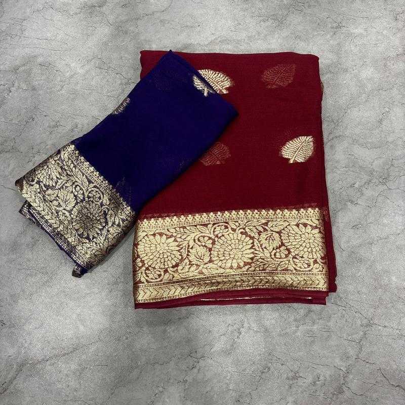 Ynf Georgette RIN199 Elephant Sarees Wedding Collections Festive Collections Wholesale Georgette Sarees Butta Sarees Viscose Saree Manufacturer