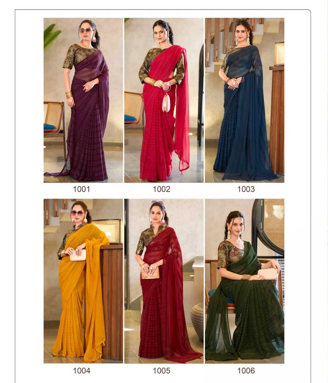 Ynf Georgette RIN203 Falcon Sarees Wedding Collections Festive Collections Wholesale Printed Sarees Georgette Sarees Zari Border Sarees Manufacturer