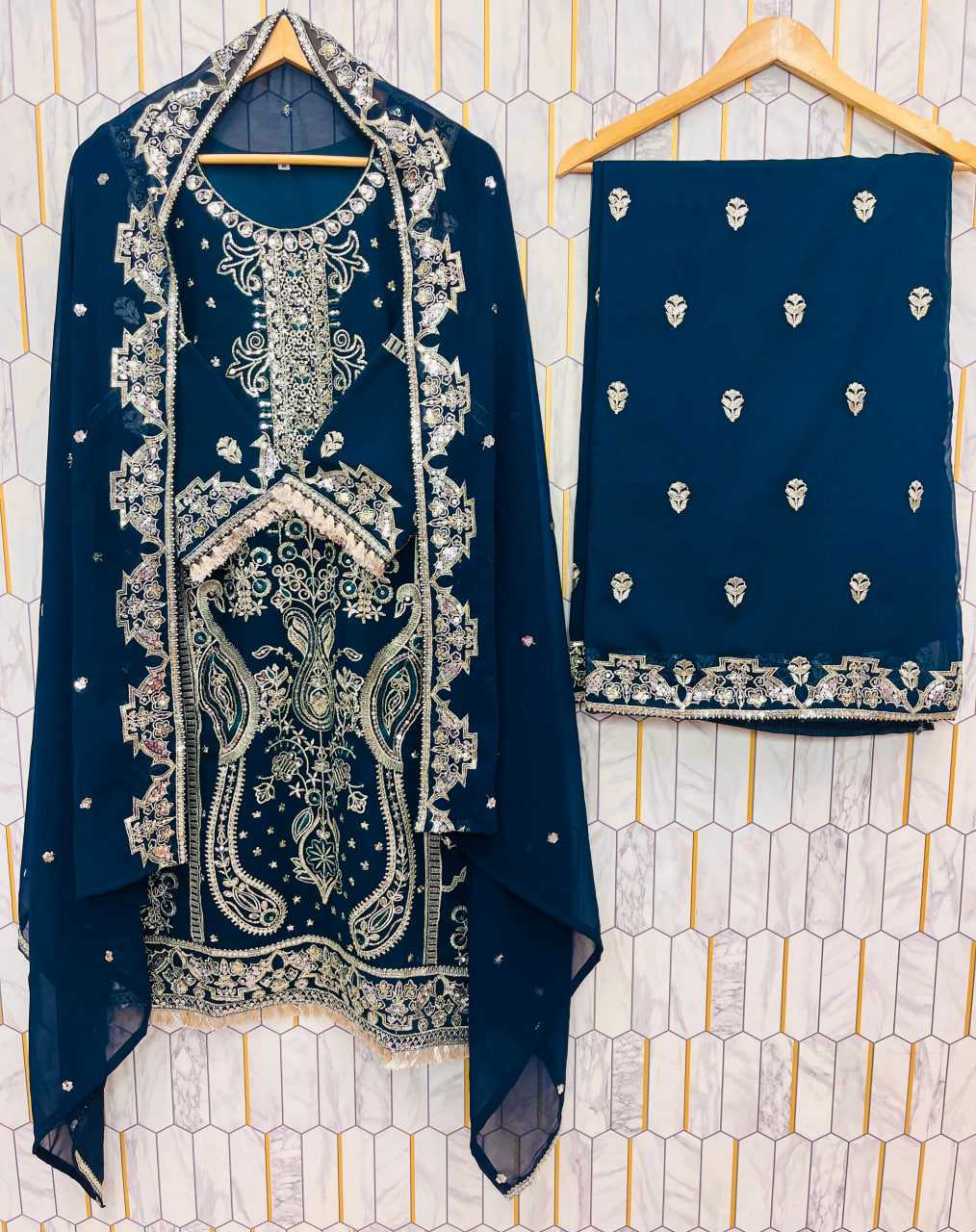 Ynf Georgette RIN212 7056 Suits & Dresses Islamic Clothing Wholesale Pakistani Suits Embroidery Suits Wedding Suits Manufacturer