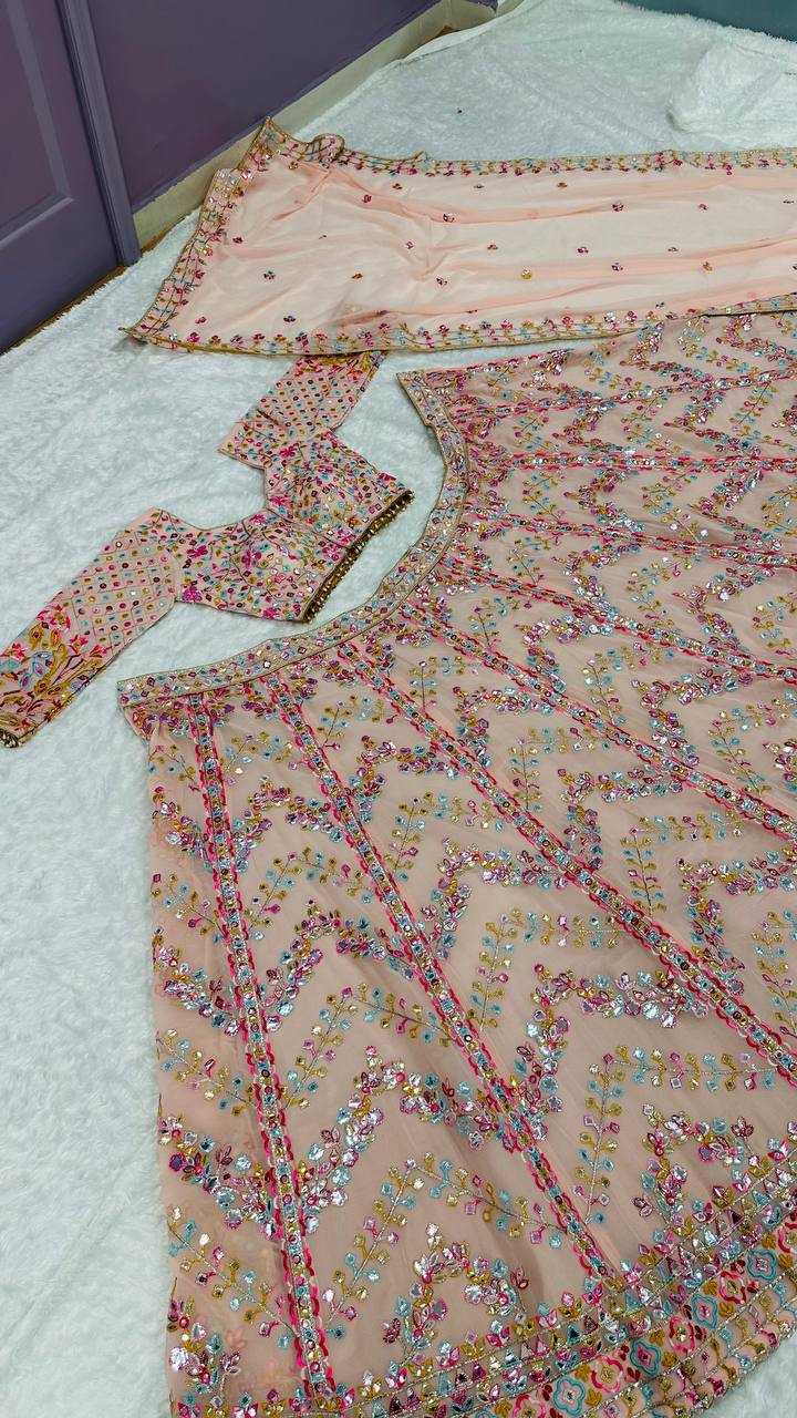 Ynf Georgette RIN213 H68 Lehengas Wholesale Designer Lehenga Wedding Lehenga Embroidered Lehenga Manufacturer