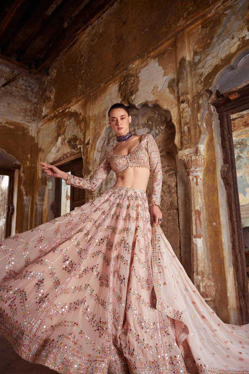 Ynf Georgette RIN213 H68 Lehengas Wholesale Designer Lehenga Wedding Lehenga Embroidered Lehenga Manufacturer