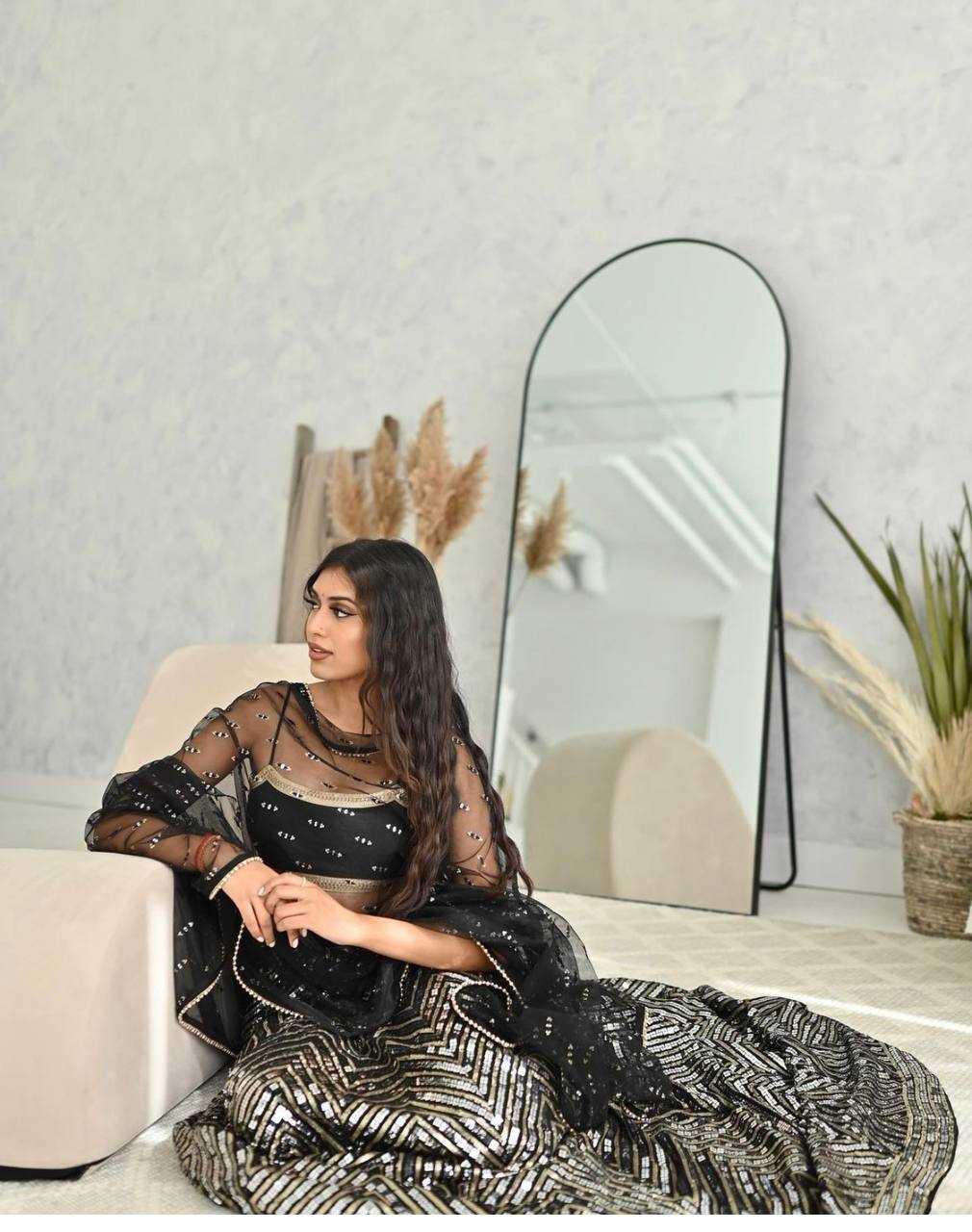 Ynf Georgette RIN213 L219 Lehengas Wedding Collections Festive Collections Wholesale Lehenga With Dupatta Sequins Lehenga Lehenga With Blouse Manufacturer