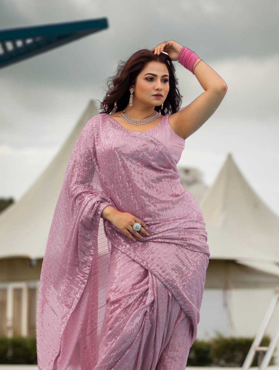 Ynf Georgette RIN213 L271 Sarees Wedding Collections Festive Collections Wholesale Georgette Sarees Sequins Work Saree Sarees With Blouse Manufacturer