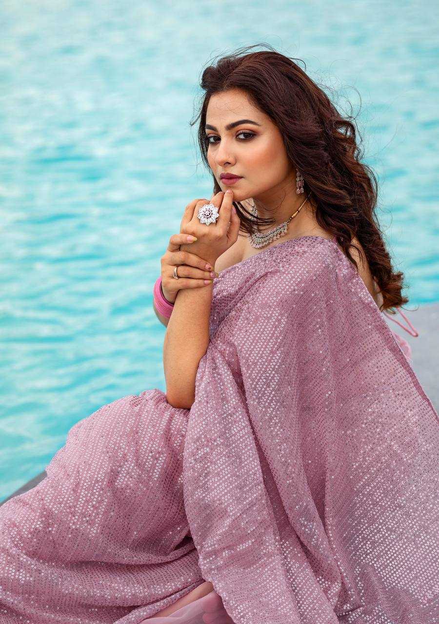 Ynf Georgette RIN213 L271 Sarees Wedding Collections Festive Collections Wholesale Georgette Sarees Sequins Work Saree Sarees With Blouse Manufacturer