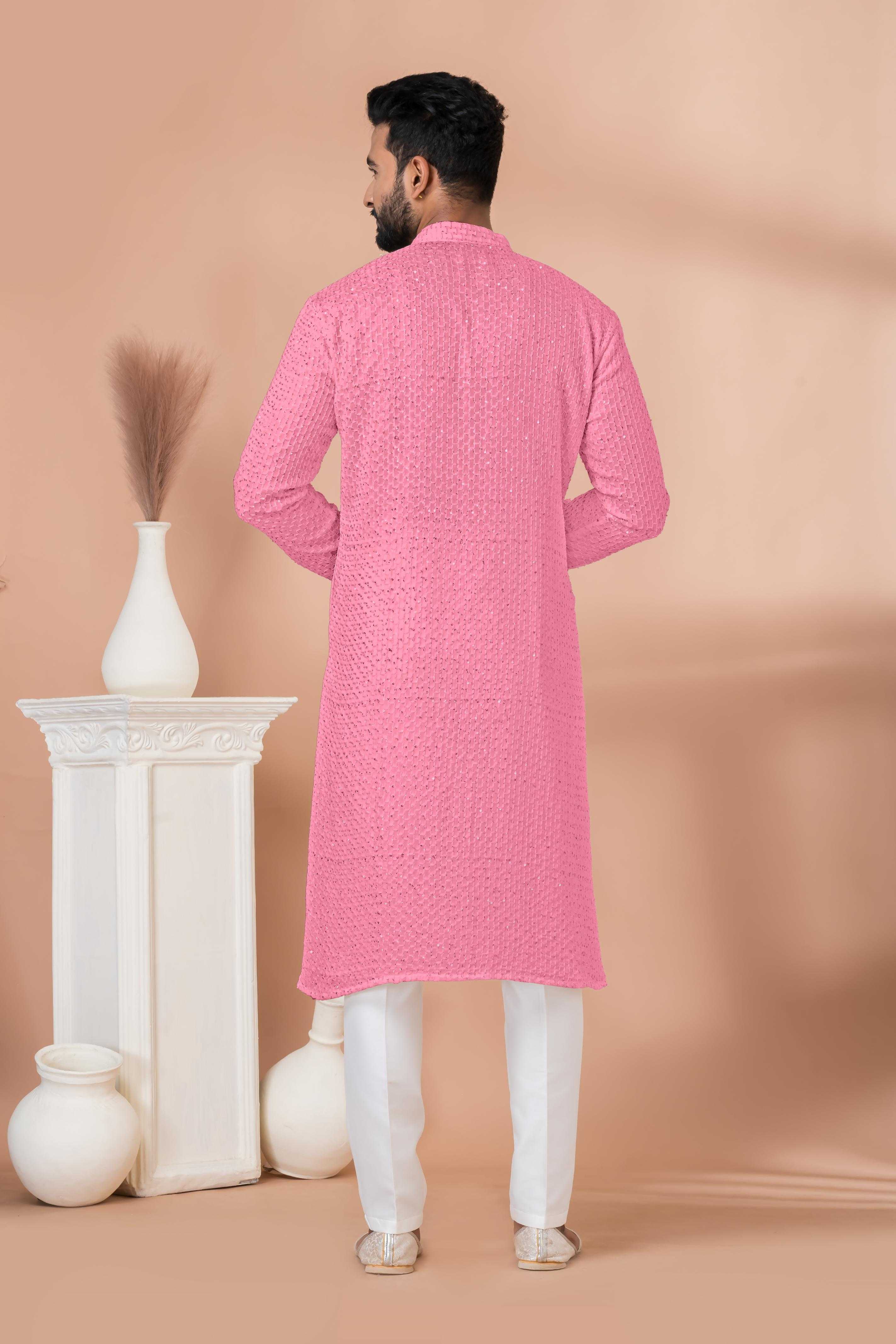 Ynf Georgette RIN223 3202 F-1 Mens Wear Wholesale Mens Kurtas Mens Kurta Pyjama Men Wedding kurta Manufacturer